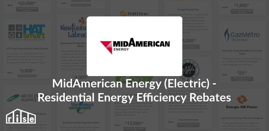 MidAmerican Energy Electric Residential Energy Efficiency Rebates